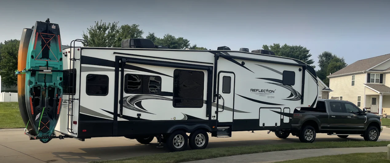 SALE SAVE $300 until 3/18/26 from the price below! ON MOST MODELS Fishing Kayak Racks Yakups® Yakups brand Vertical Kayak Racks - OKR2B56 Optional Bike rack can be added. - Image 3